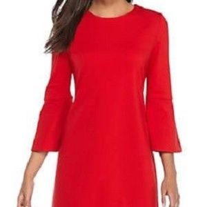 THE LIMITED Bell Sleeve Stretch Ponte Knit Dres 2X